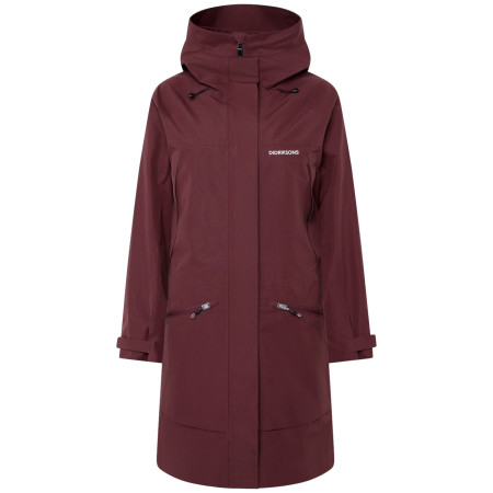 Abrigo softshell para mujer Didriksons Ilma Wns Parka 8 burdeos Old rust