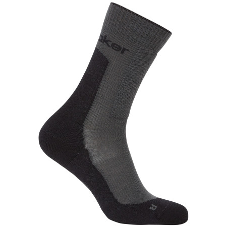 Calcetines de mujer Icebreaker Women Merino Hike+ Medium Crew negro/gris Obsidian/Black