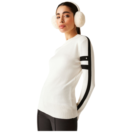 Sudadera de mujer Dare 2b Diamant Midlayer blanco/negro Egret/Black