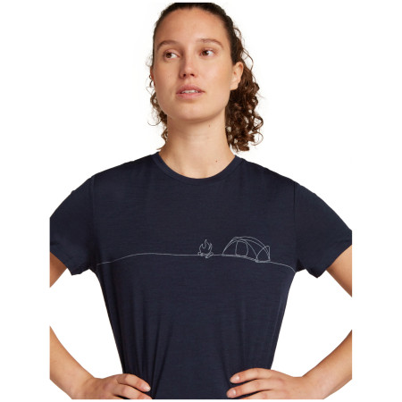 Camiseta funcional de mujer Icebreaker W Mer 150 Tech Lite SS Tee Single Line C