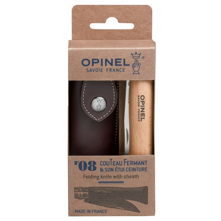 Juego Opinel Juego de cuchillo nº 8 + estuche Alpine