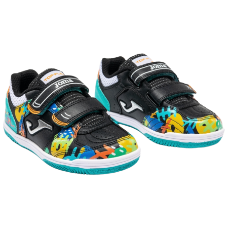Calzado para niños Joma Top Flex JR Black Indoor