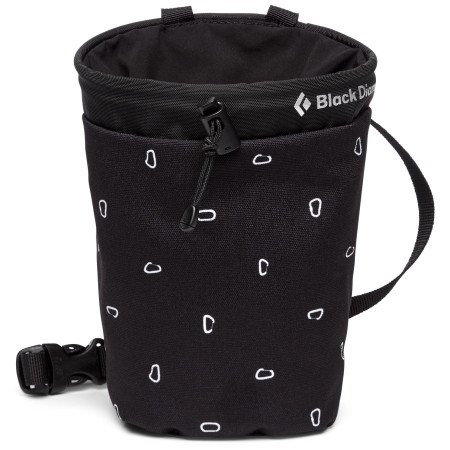 Saco de magnesio Black Diamond Gym Chalk Bag M/L (2023) negro BlackBinerPrint