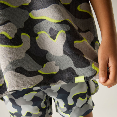 Poncho para niños Regatta Kids Towel Robe DrkStrmCamo