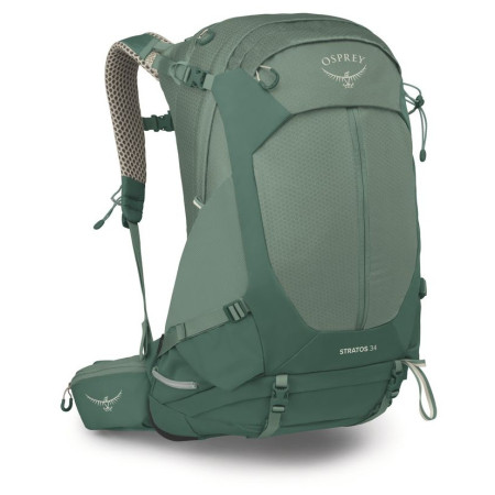 Mochila de senderismo Osprey Stratos 34 verde pine leaf green