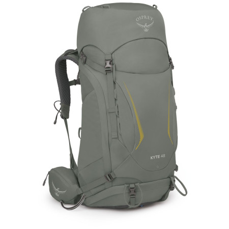 Mochila de senderismo para mujer Osprey Kyte 48 gris rocky brook green