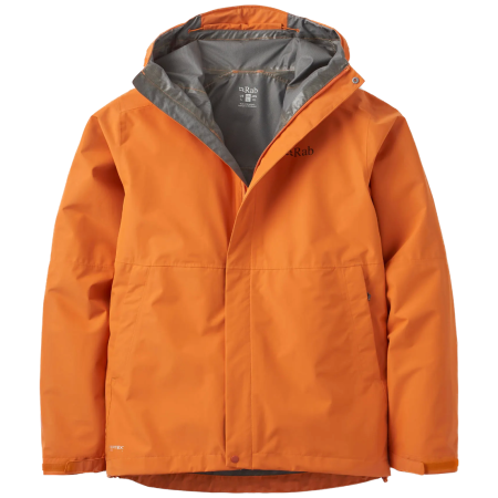 Chaqueta de hombre Rab Downpour Jacket naranja