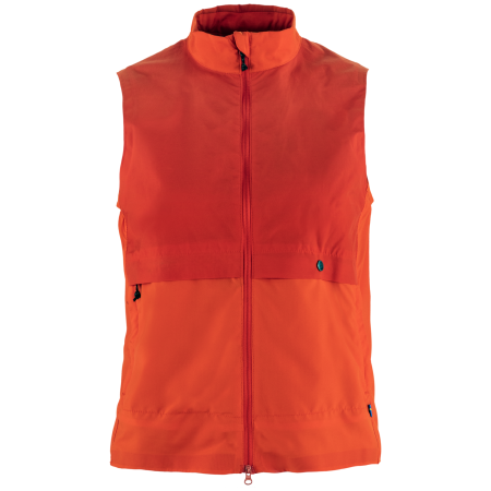 Chaleco de mujer Fjällräven Hoja Adventure Vest W rojo Flame Orange