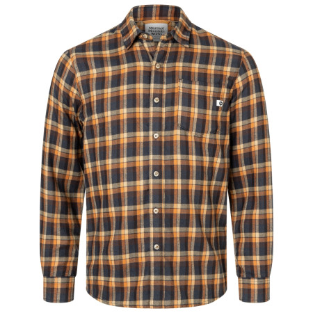 Camisa de hombre Marmot Fairfax Midweight Flannel marrón/gris Copper