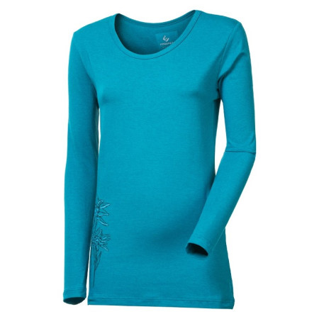 Camiseta de mujer Progress OS Sonja "Edelweiss" 24TP azul Petrol
