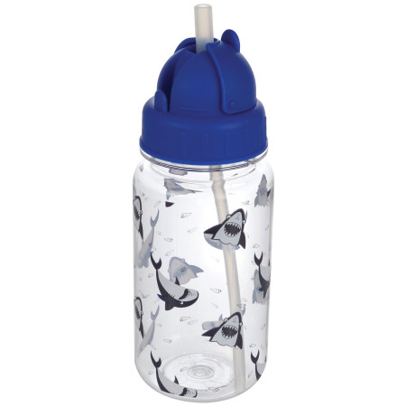 Botella de agua Regatta Tritan Straw azul Shark
