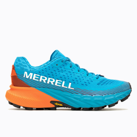 Zapatillas de carrera para mujer Merrell Agility Peak 5 azul tahoe/tangerine