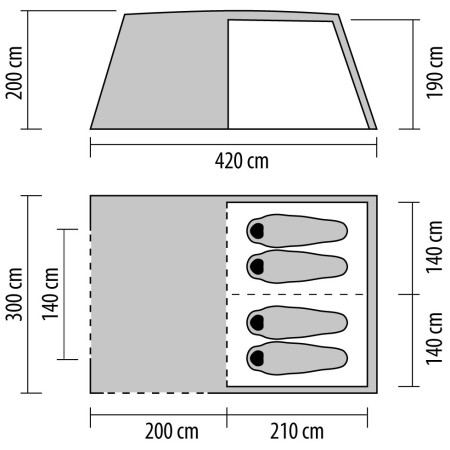 Tienda familiar Coleman Cook 4