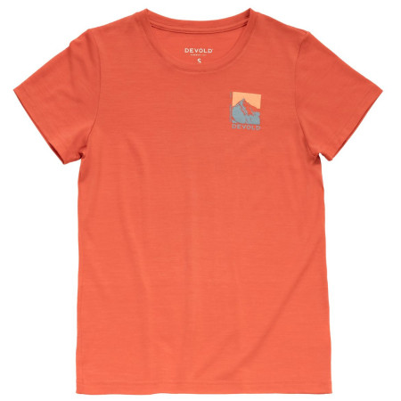 Camiseta de mujer Devold Classic "Summit" Tee Wmn rojo CORAL