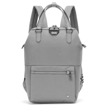 Mochila urbana Pacsafe Citysafe CX mini backpack gris Econyl Gravity Gray