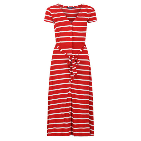 Vestido de mujer Regatta Maisyn rojo/blanco TruRd/WhtStr
