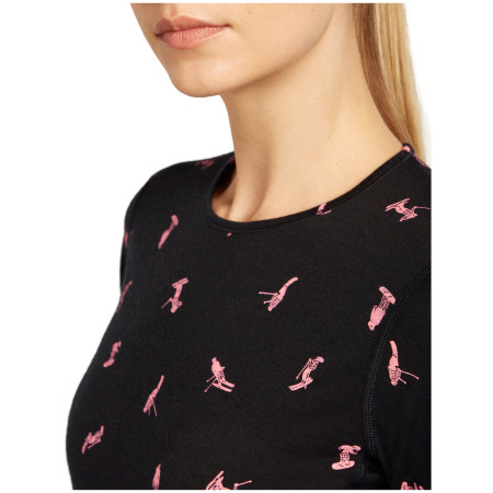 Camiseta funcional de mujer Icebreaker Women Merino 200 Oasis LS Crewe Snow Day