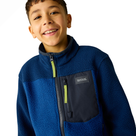 Sudadera funcional para niños Regatta Junior Frankie Warm Fleece Aviator Blue