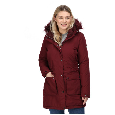 Abrigo calefactable para mujer Regatta Voltera Parka burdeos Claret