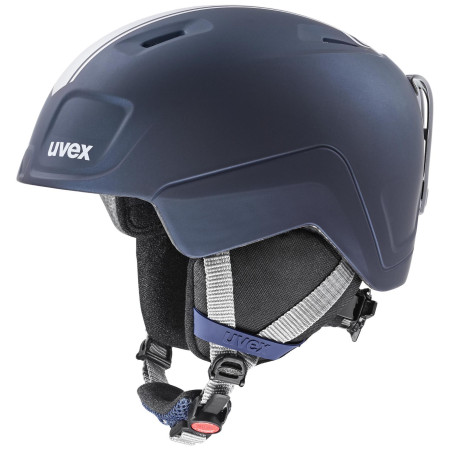 Casco de esquí para niños Uvex Heyya Pro azul oscuro race midnight - silver mat