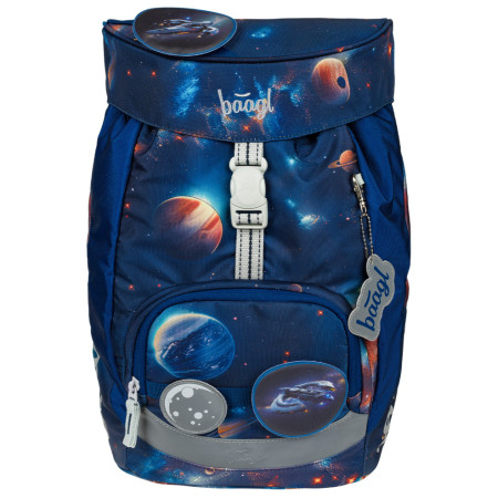 Mochila escolar Baagl Airy azul oscuro modrá (vesmír)