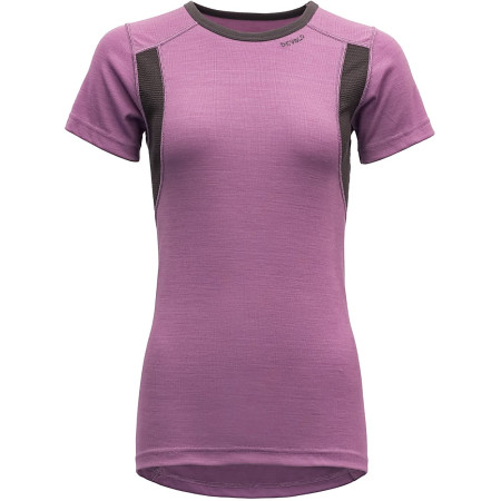 Camiseta de mujer Devold Hiking Woman T-shirt (2019) violeta Iris/Figs