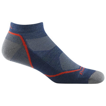 Calcetines de hombre Darn Tough Light Hiker No Show Lightweight With Cushion azul/gris denim