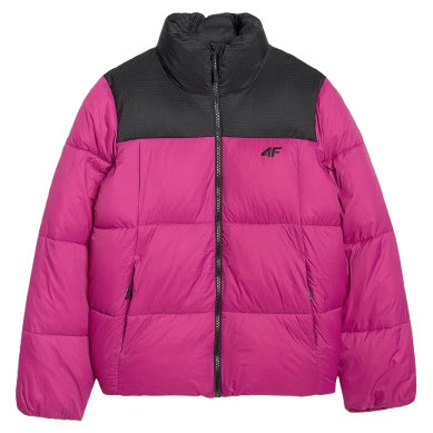 Chaqueta de mujer 4F Down Jacket F581 rosa HOT PINK