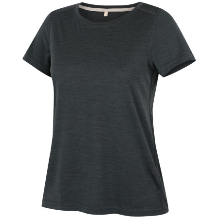 Camiseta de mujer MOOA Merino Lyolite Horizon 150 Comfy negro black melange