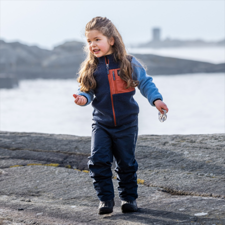 Sudadera para niños Didriksons Anten Kids Fullzip 2 Winter Blue