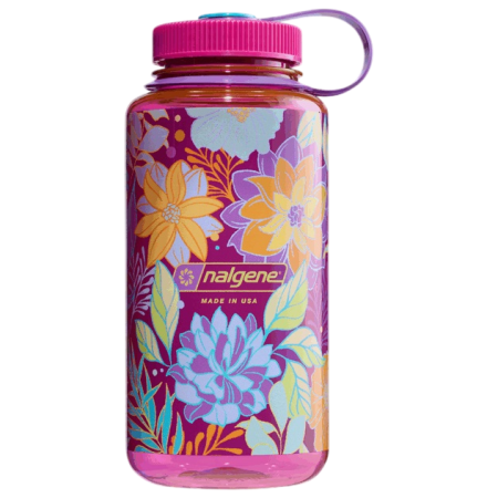 Botella Nalgene Wide Mouth Psychedelic Botanical 1000 ml rosa Magenta/Botanical Florals