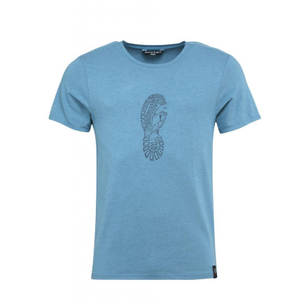 Camiseta de hombre Chillaz Solstein Leave A Footprint azul blue melange
