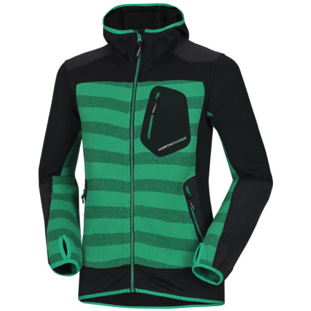 Sudadera de hombre Northfinder Justin verde Greenstrip