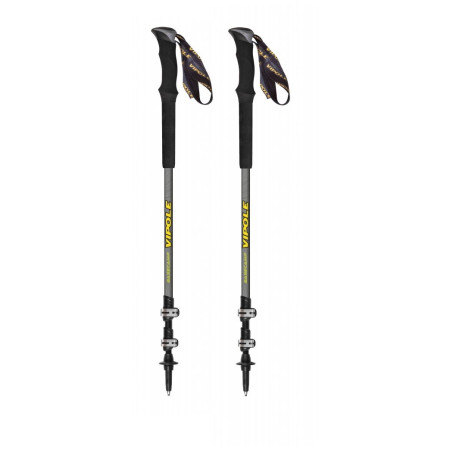 Bastones de senderismo Vipole Base Camp Ql Mid Green Dlx gris