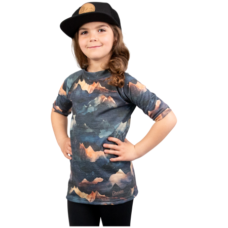 Camiseta funcional para niños Drexiss All Alpine Peaks Merino Active