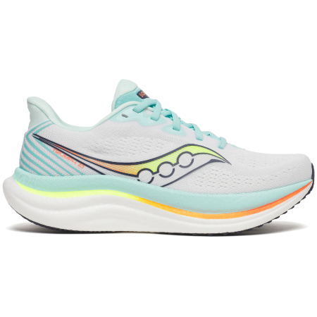 Zapatillas de carrera para mujer Saucony Triumph 23 blanco white/aqua
