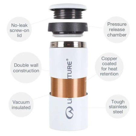 Taza térmica LifeVenture One Touch Thermal Mug 350 ml