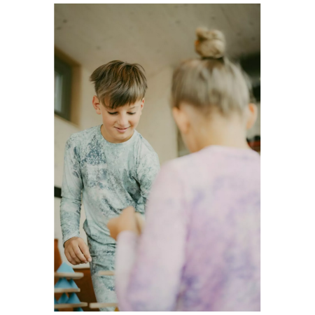 Pantalones para niños Wouki Aiki Green marble