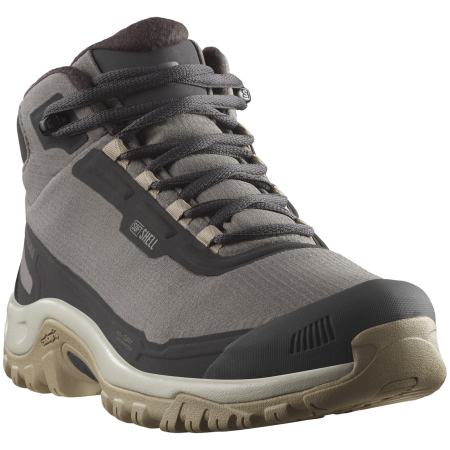 Botas de invierno para mujer Salomon Shelter Waterproof gris Plum Kitten / Phantom / Desert Tan