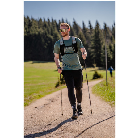 Camiseta de hombre MOOA Merino Lyolite Waves 150 Short