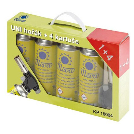 Fogón universal Meva UNI hořák + 4 kartuše