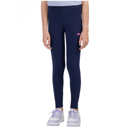 Mallas para niños 4F Tights Cas F318 Navy azul oscuro Navy