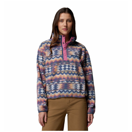 Sudadera de mujer Columbia Helvetia™ II Printed Cropped Half Snap