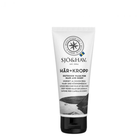 Jabón de viaje Sjö&Hav Jabón outdoor biodegradable universal para cuerpo y cabello 75ml