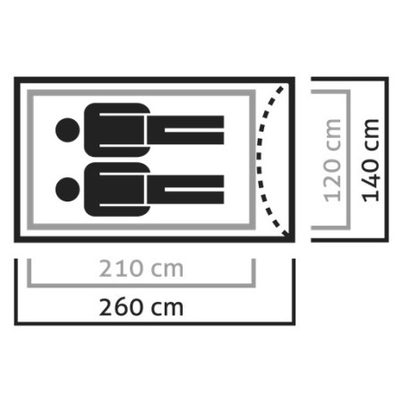 Tienda de campaña de senderismo Salewa Litetrek Pro II Tent