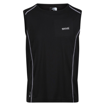 Camiseta sin mangas para hombre Regatta Breckenlite negro Black