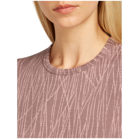 Camiseta funcional de mujer Icebreaker Women Merino 260 Tech Vertex LS Crewe Delta Lines AOP