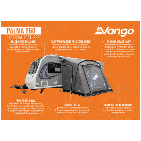 Tienda para caravana Vango Palma 260