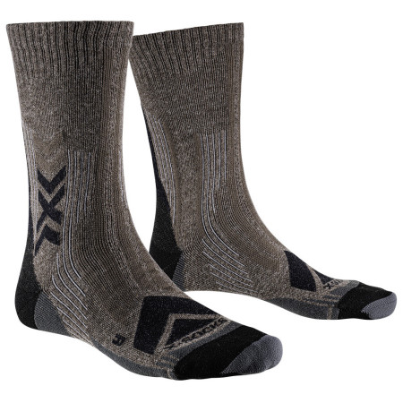 Calcetines X-Socks Hike Perform Merino Crew negro/marrón BLACK/CHARCOAL