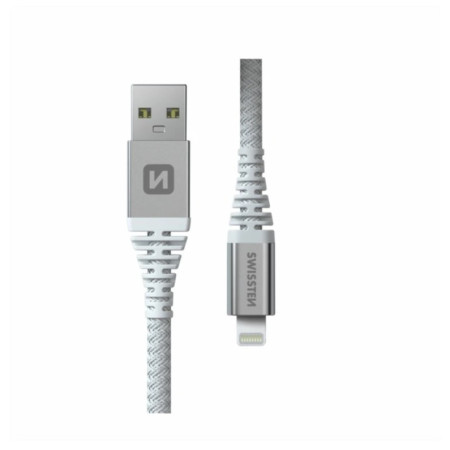 Cable Swissten Kevlar USB / Lightning 1,5 m blanco white